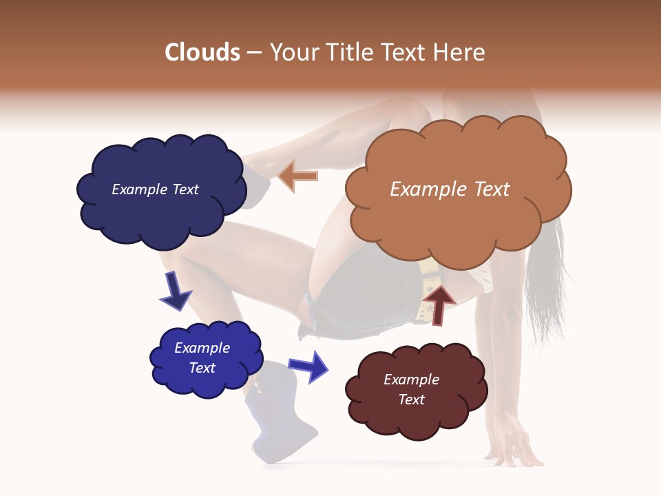 Sexy Figure Stretching PowerPoint Template