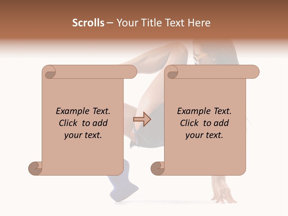 Sexy Figure Stretching PowerPoint Template