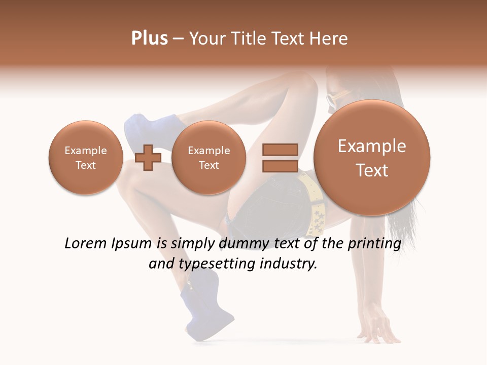 Sexy Figure Stretching PowerPoint Template