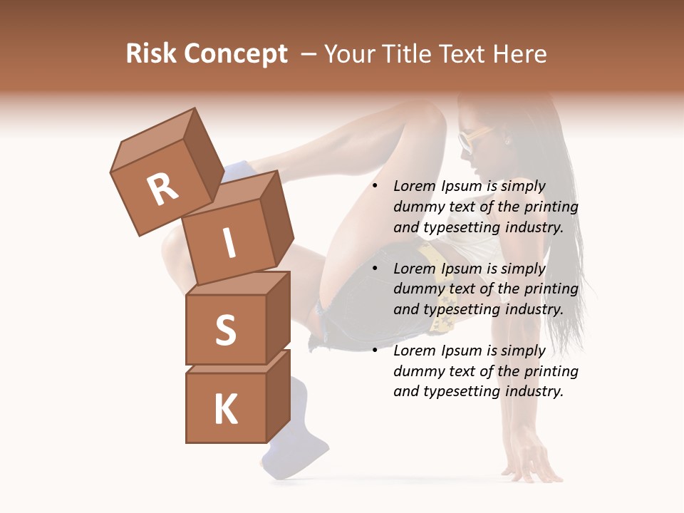 Sexy Figure Stretching PowerPoint Template