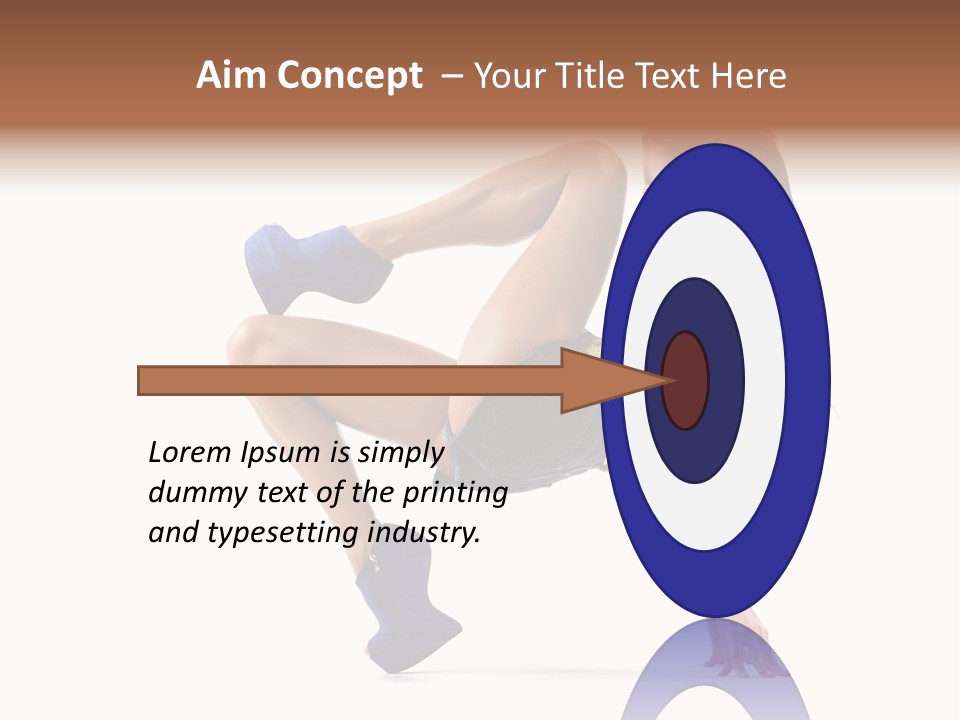 Sexy Figure Stretching PowerPoint Template