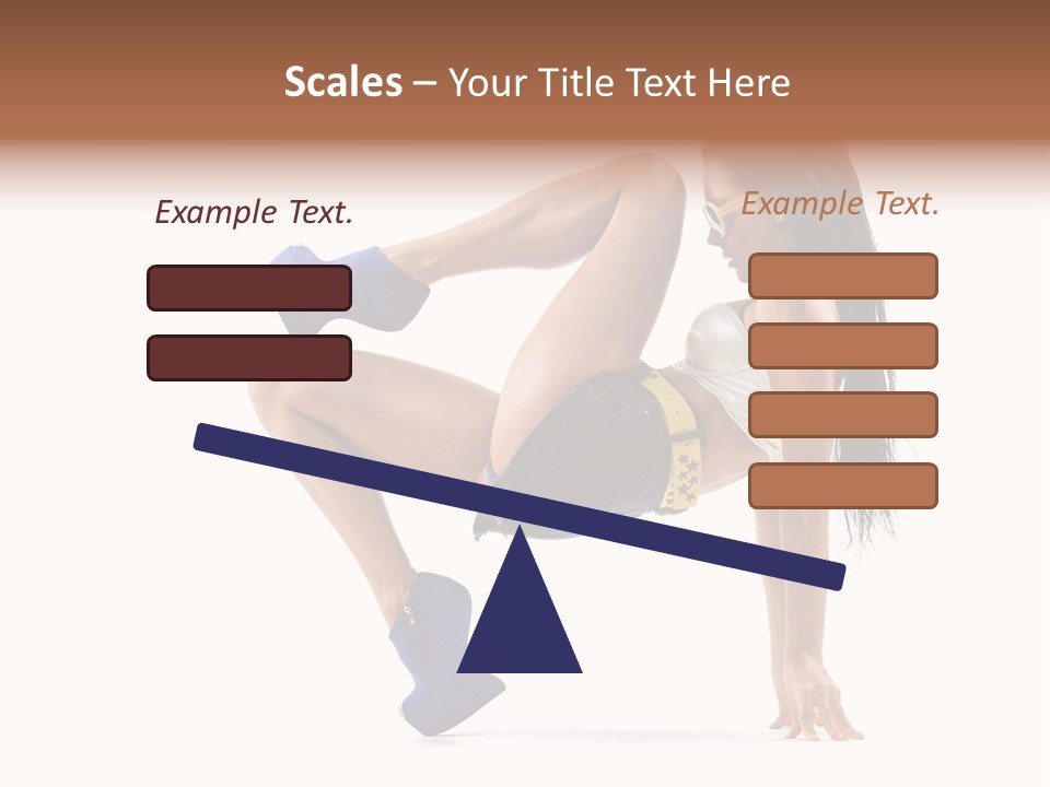 Sexy Figure Stretching PowerPoint Template