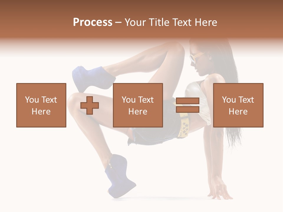 Sexy Figure Stretching PowerPoint Template