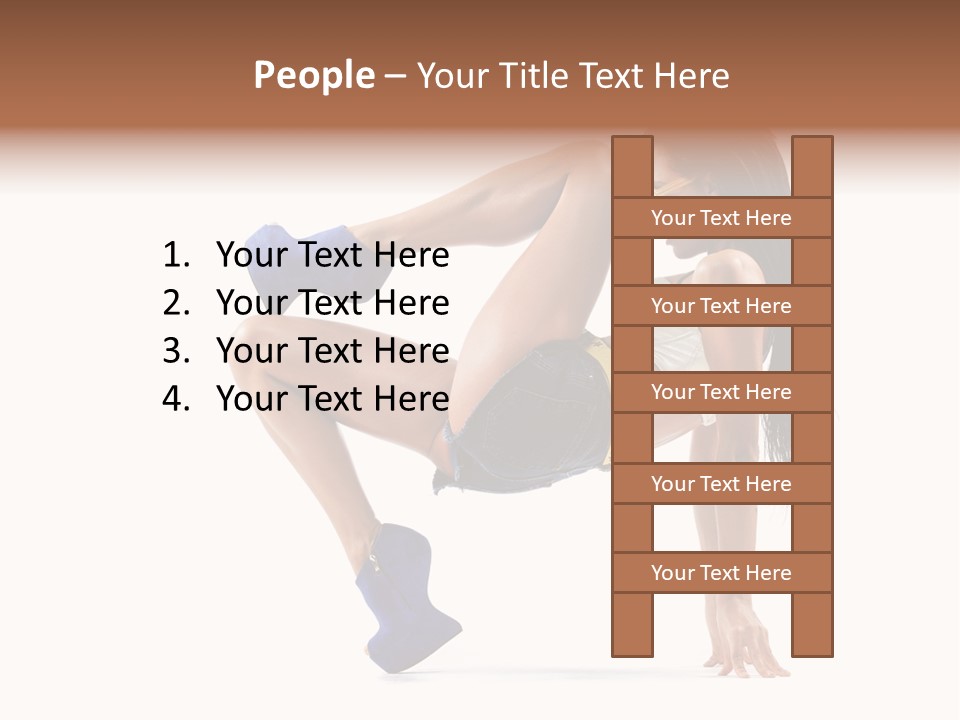 Sexy Figure Stretching PowerPoint Template