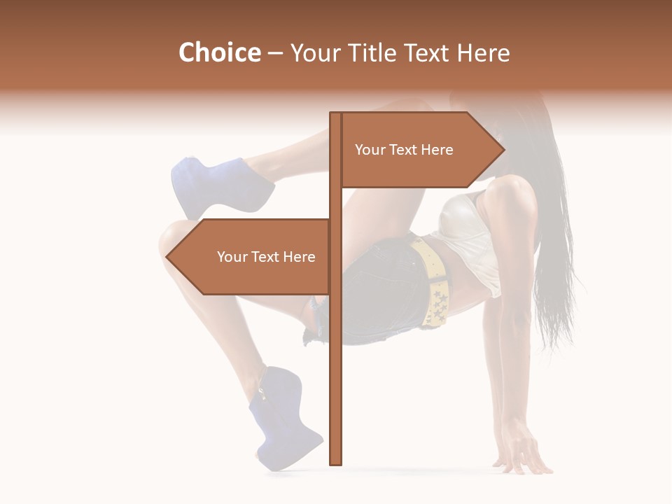 Sexy Figure Stretching PowerPoint Template