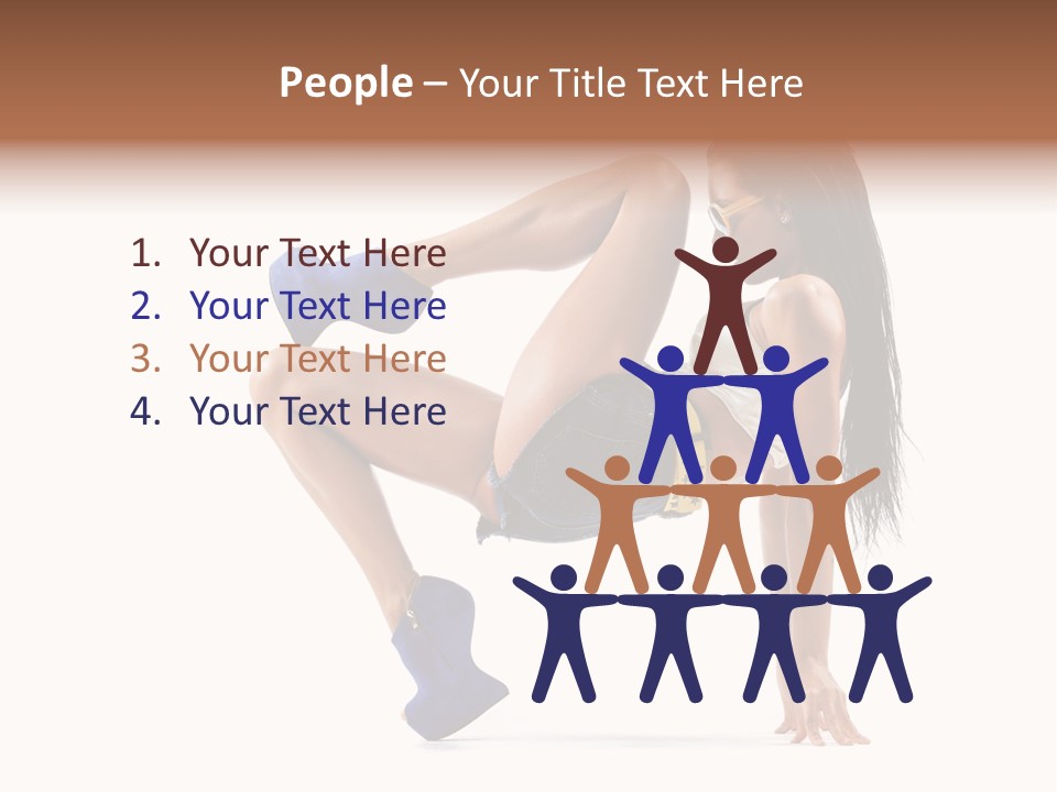 Sexy Figure Stretching PowerPoint Template