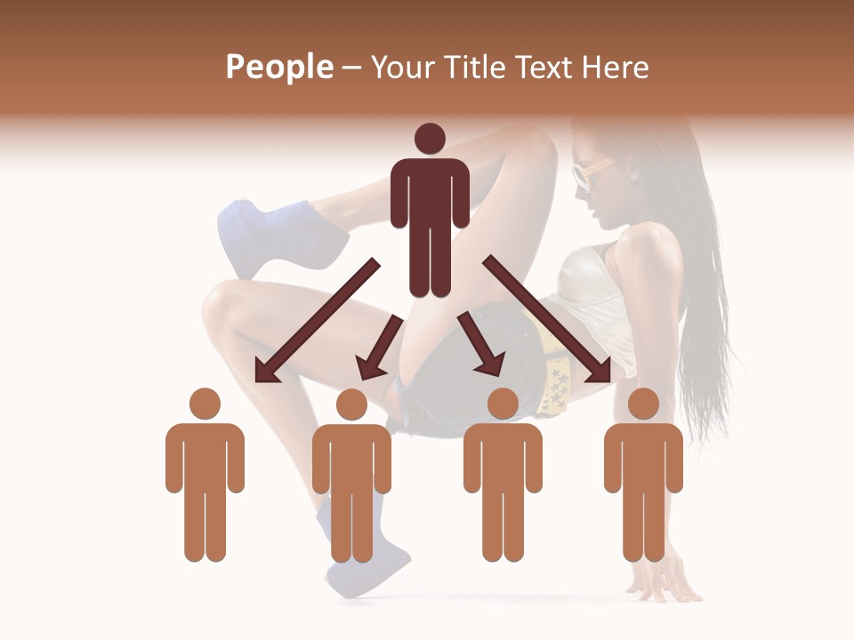 Sexy Figure Stretching PowerPoint Template