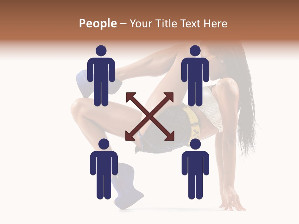 Sexy Figure Stretching PowerPoint Template