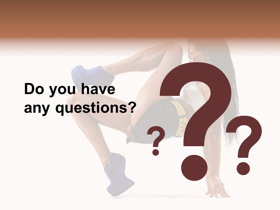 Sexy Figure Stretching PowerPoint Template