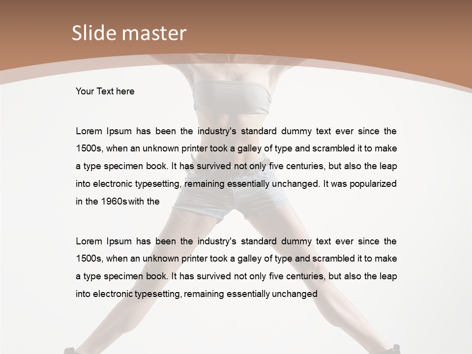 Theatrical Cool Pose PowerPoint Template