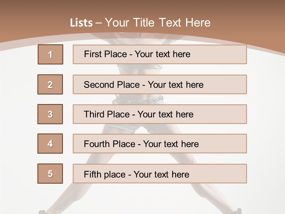 Theatrical Cool Pose PowerPoint Template
