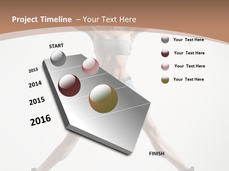 Theatrical Cool Pose PowerPoint Template