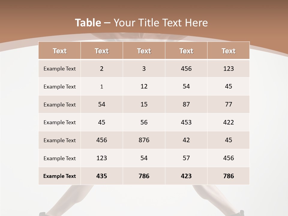 Theatrical Cool Pose PowerPoint Template
