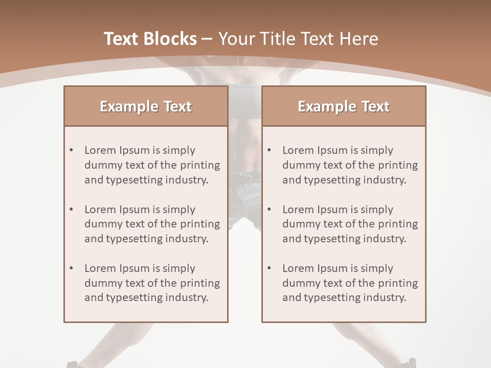 Theatrical Cool Pose PowerPoint Template