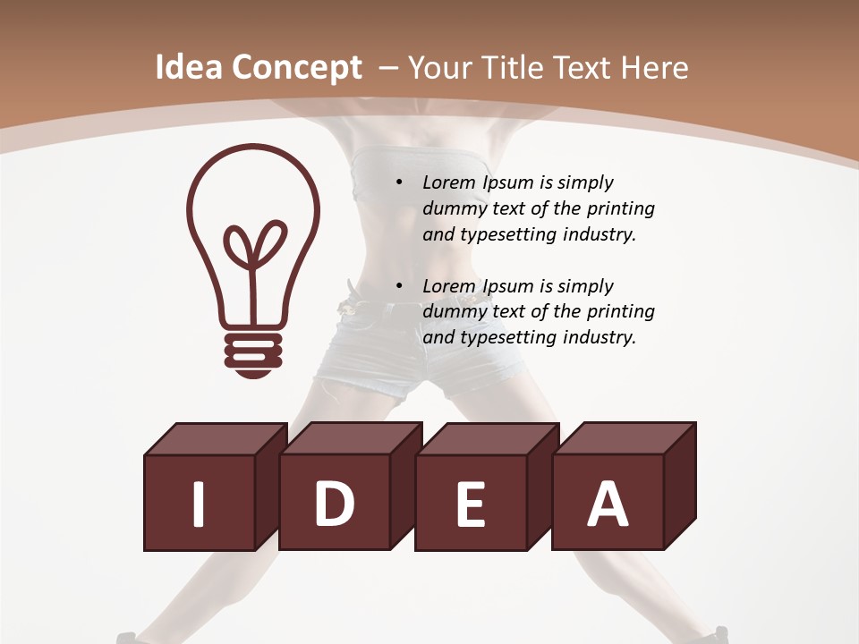 Theatrical Cool Pose PowerPoint Template