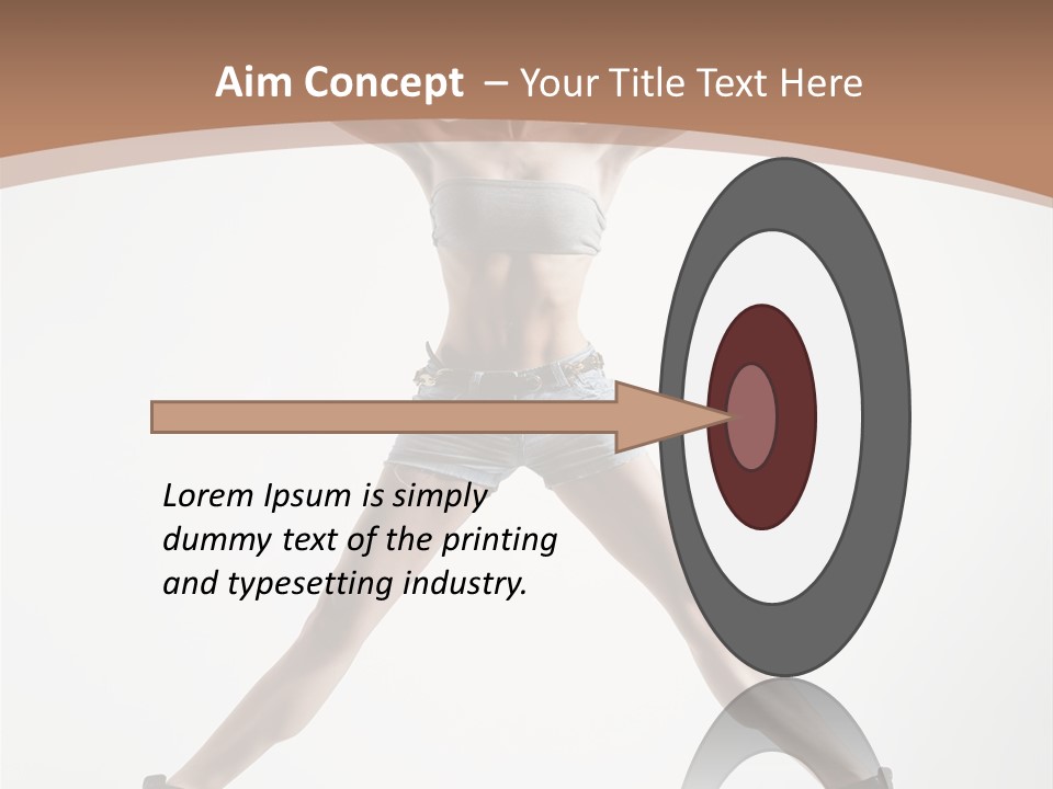 Theatrical Cool Pose PowerPoint Template