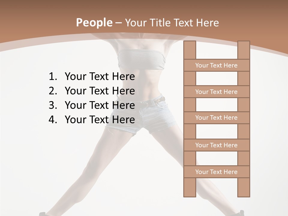 Theatrical Cool Pose PowerPoint Template
