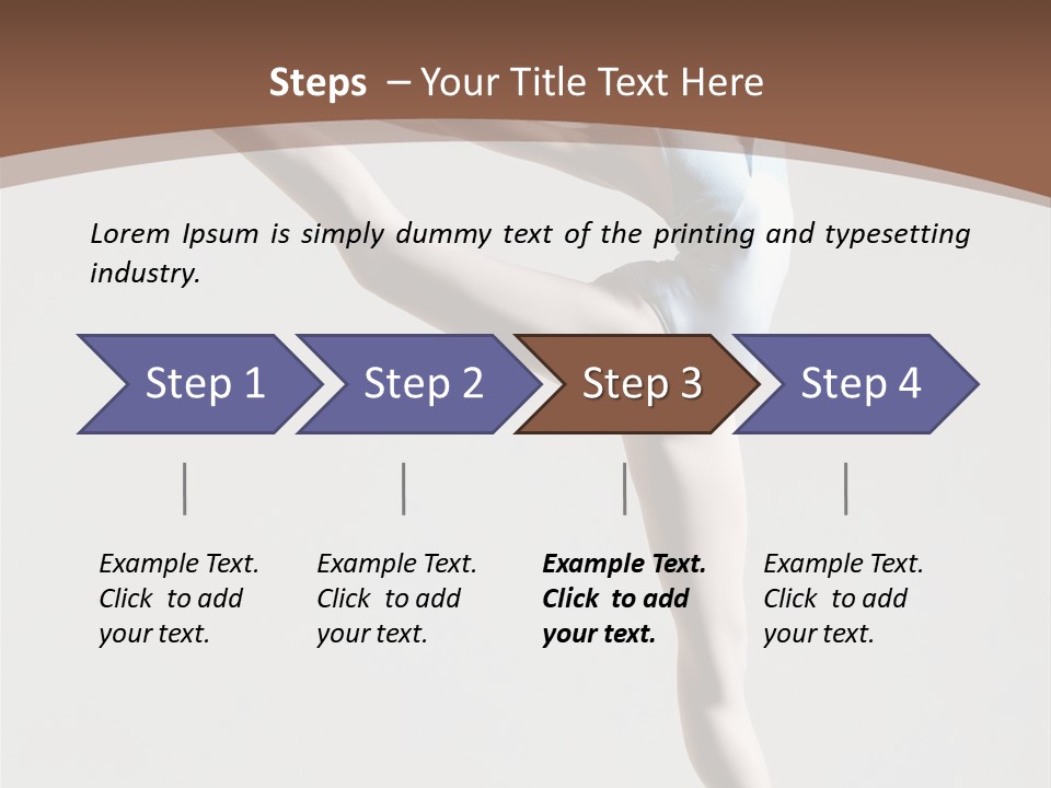 Performance Flexibility Cheerful PowerPoint Template