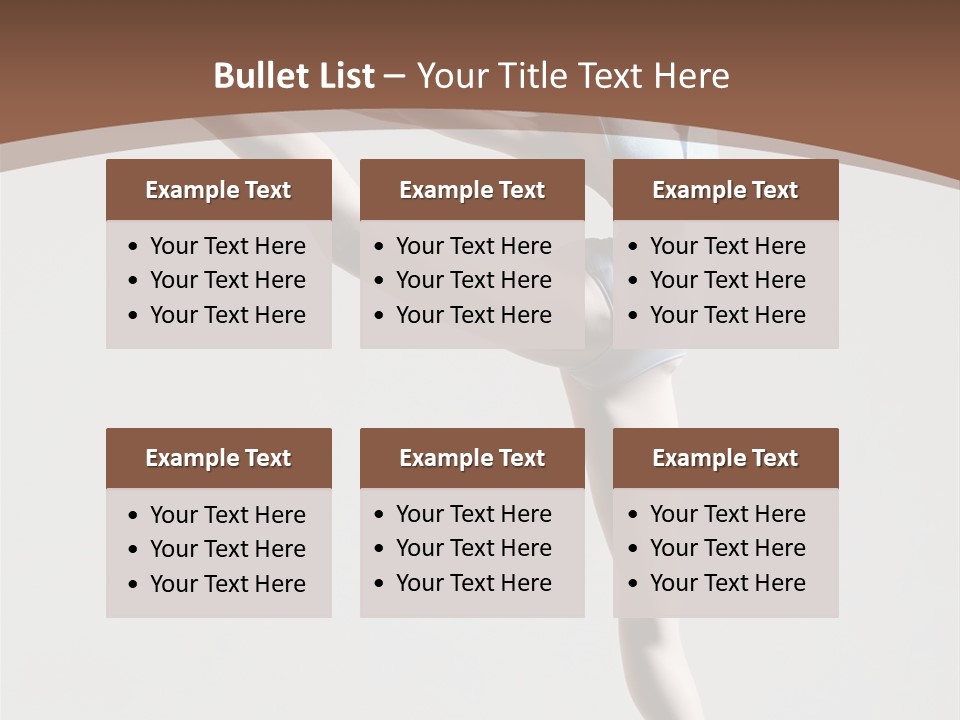 Performance Flexibility Cheerful PowerPoint Template