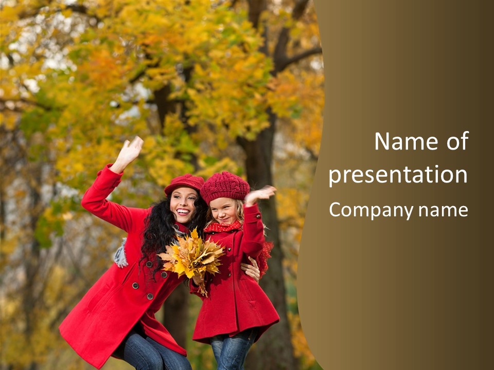 Mother Park Maple PowerPoint Template