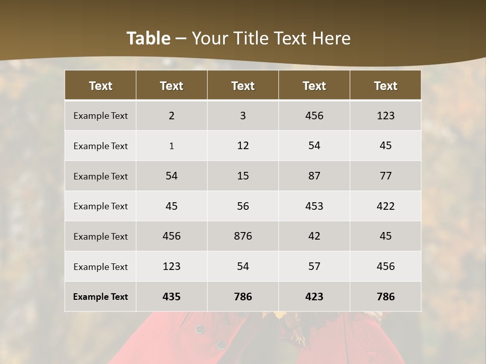 Mother Park Maple PowerPoint Template
