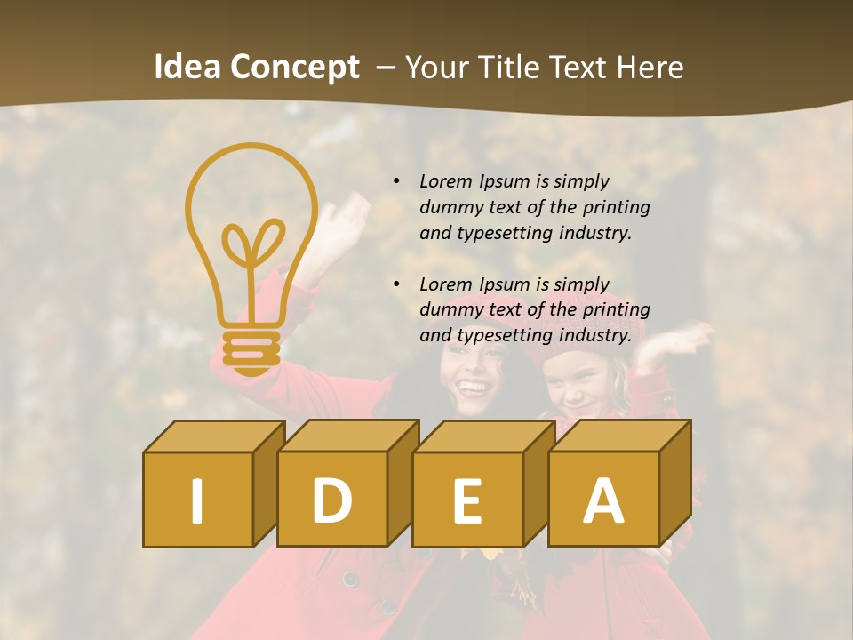 Mother Park Maple PowerPoint Template