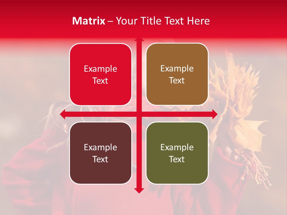 Yellow Seasonal Girl PowerPoint Template