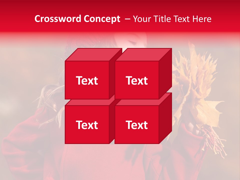 Yellow Seasonal Girl PowerPoint Template