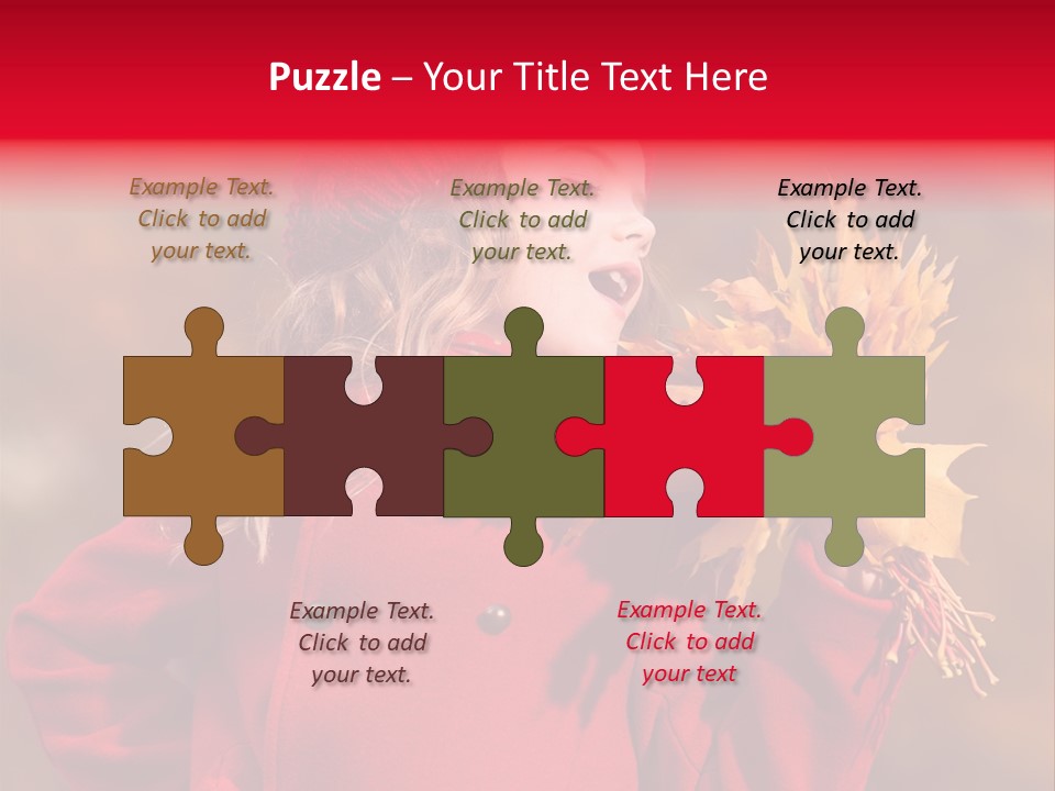 Yellow Seasonal Girl PowerPoint Template