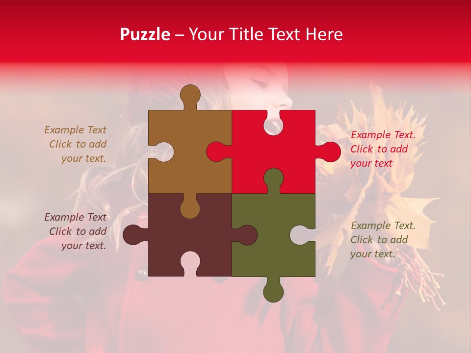 Yellow Seasonal Girl PowerPoint Template