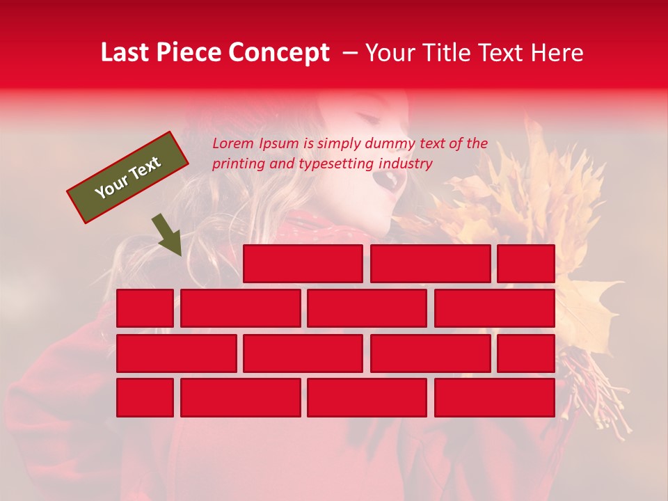 Yellow Seasonal Girl PowerPoint Template