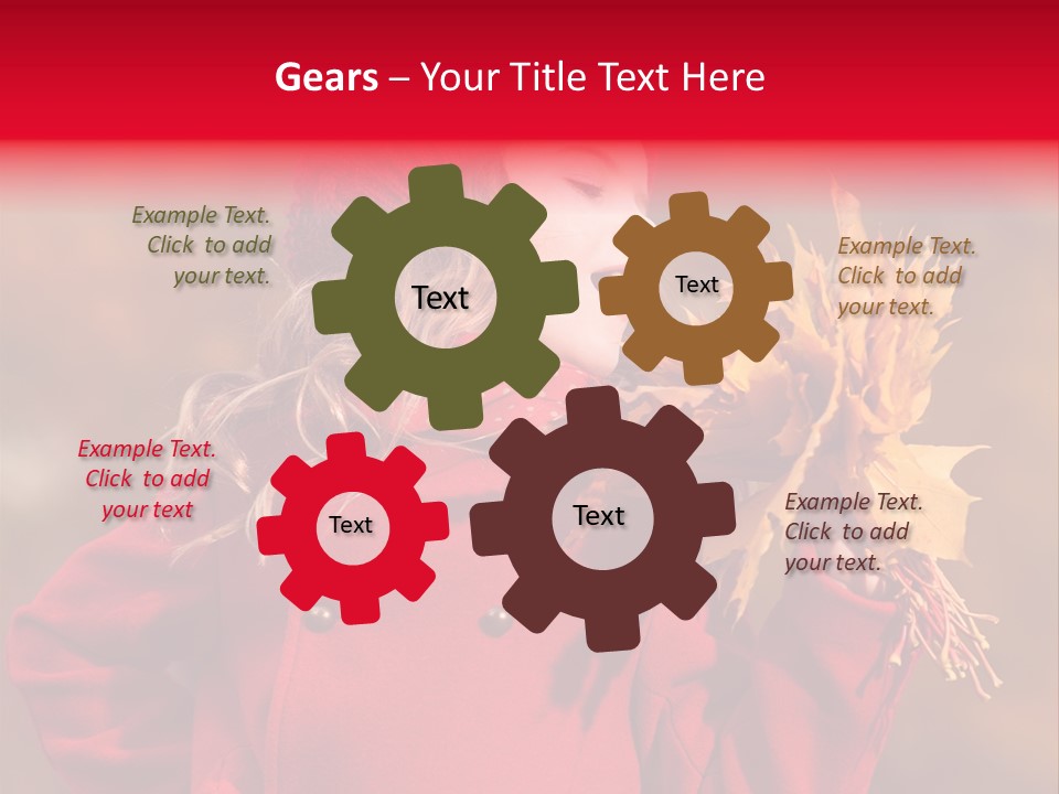 Yellow Seasonal Girl PowerPoint Template