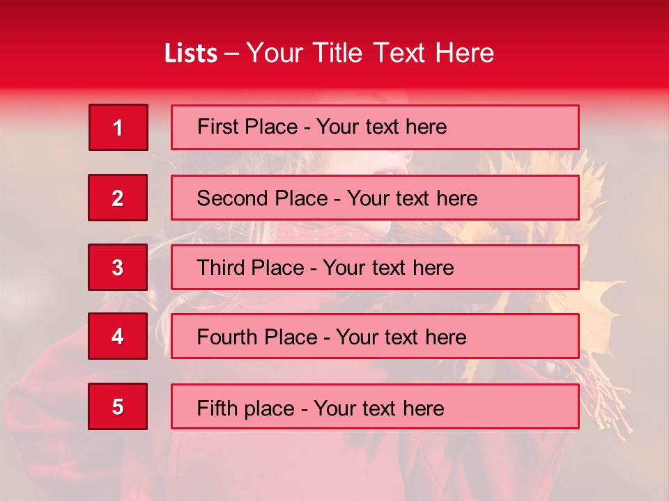 Yellow Seasonal Girl PowerPoint Template