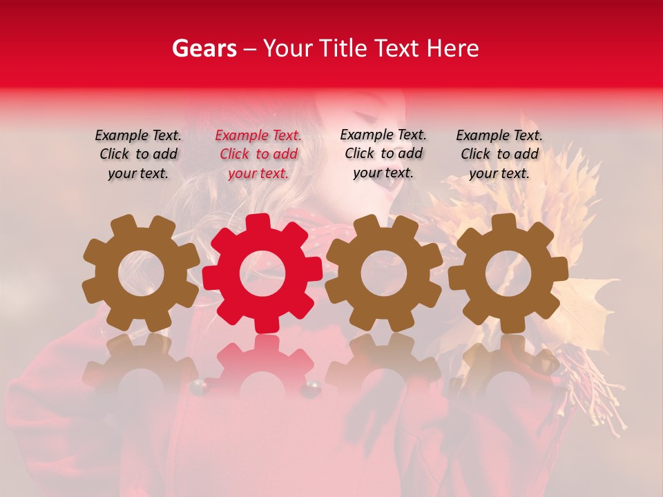 Yellow Seasonal Girl PowerPoint Template