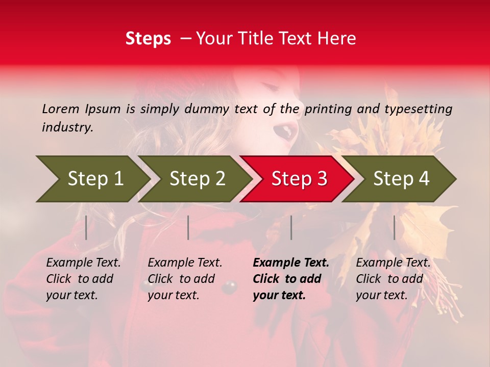 Yellow Seasonal Girl PowerPoint Template