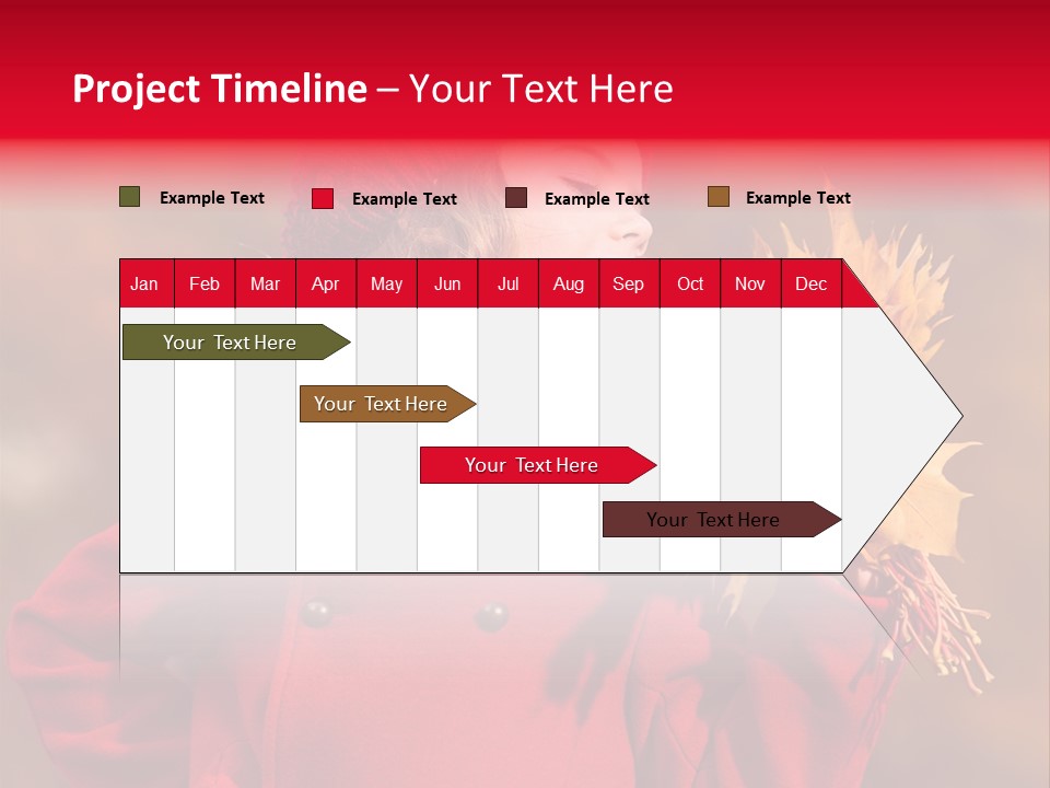 Yellow Seasonal Girl PowerPoint Template