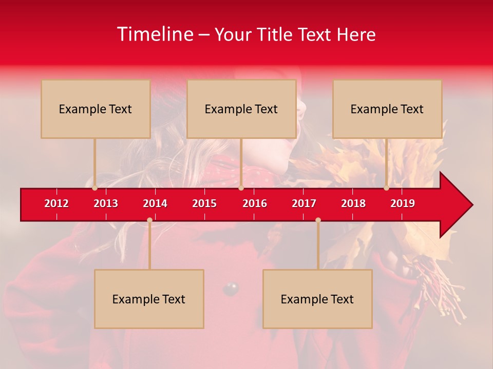 Yellow Seasonal Girl PowerPoint Template