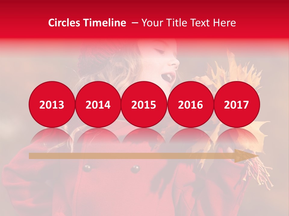 Yellow Seasonal Girl PowerPoint Template