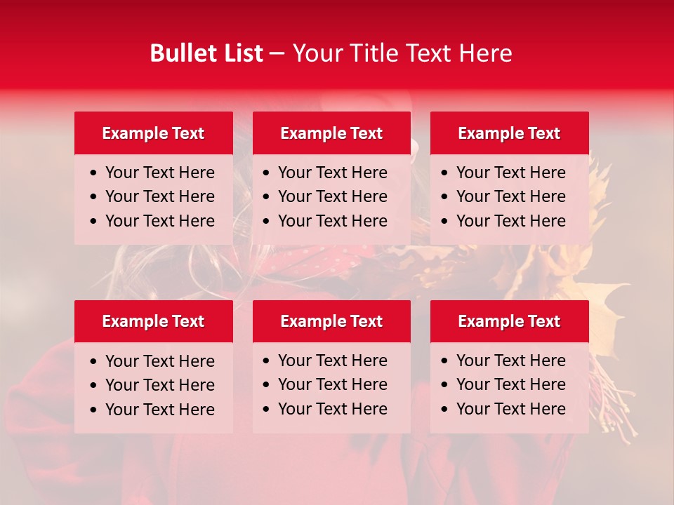 Yellow Seasonal Girl PowerPoint Template