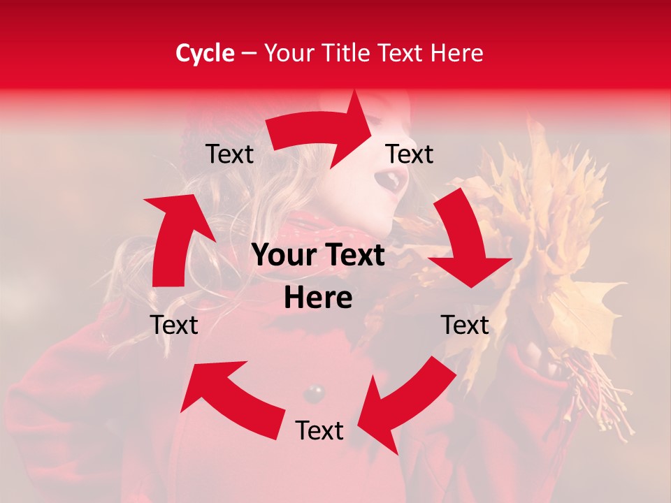 Yellow Seasonal Girl PowerPoint Template