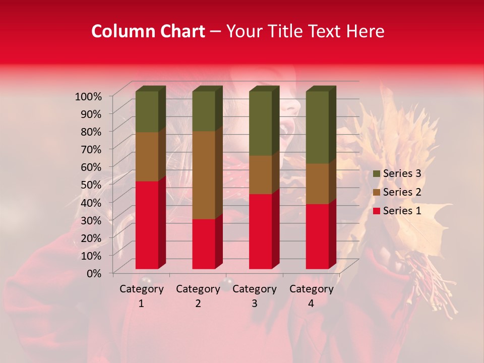 Yellow Seasonal Girl PowerPoint Template