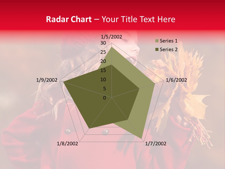 Yellow Seasonal Girl PowerPoint Template