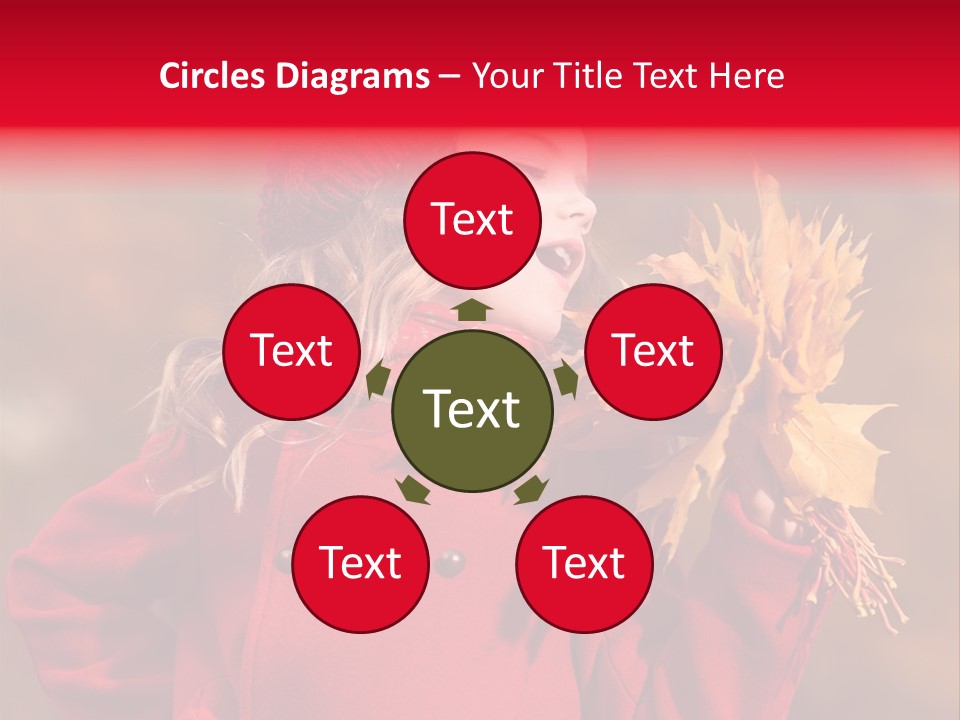 Yellow Seasonal Girl PowerPoint Template