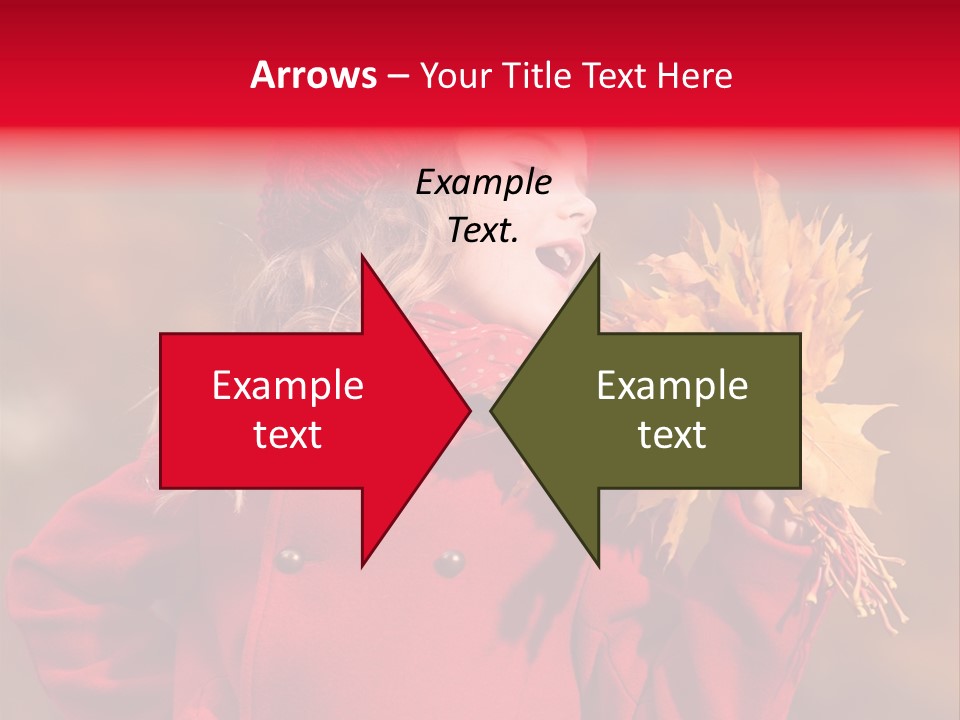 Yellow Seasonal Girl PowerPoint Template