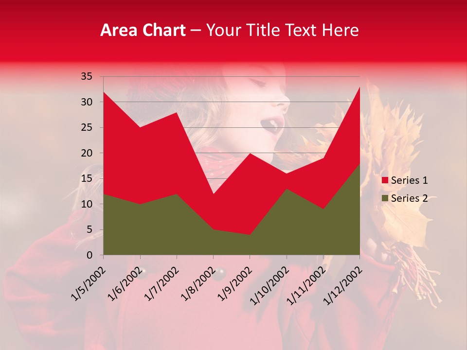 Yellow Seasonal Girl PowerPoint Template