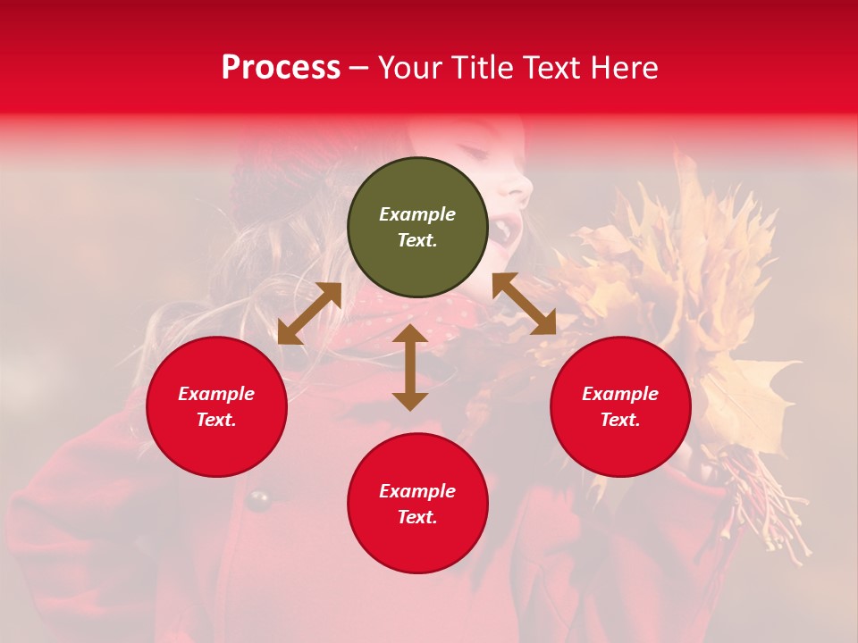 Yellow Seasonal Girl PowerPoint Template