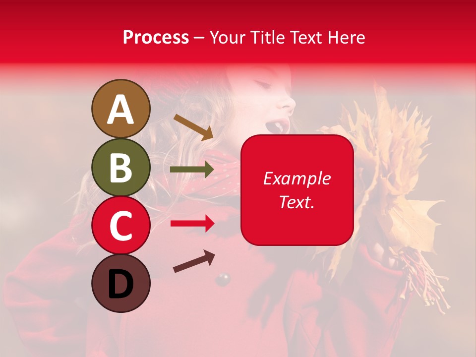 Yellow Seasonal Girl PowerPoint Template