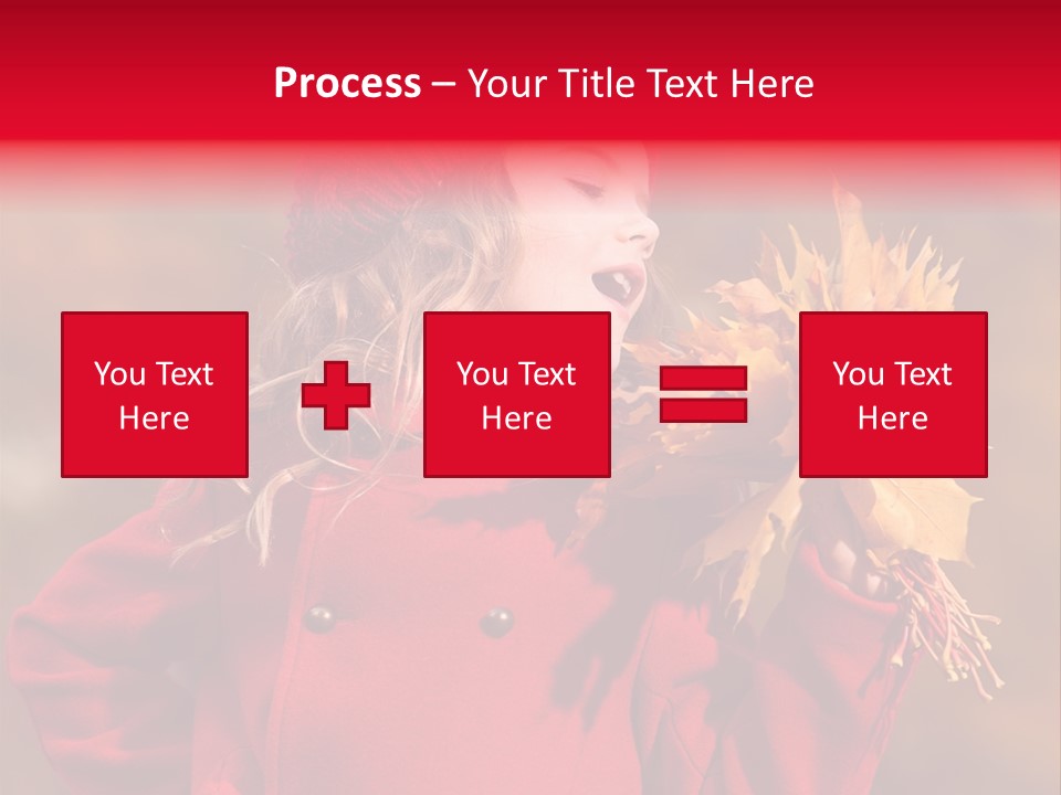 Yellow Seasonal Girl PowerPoint Template