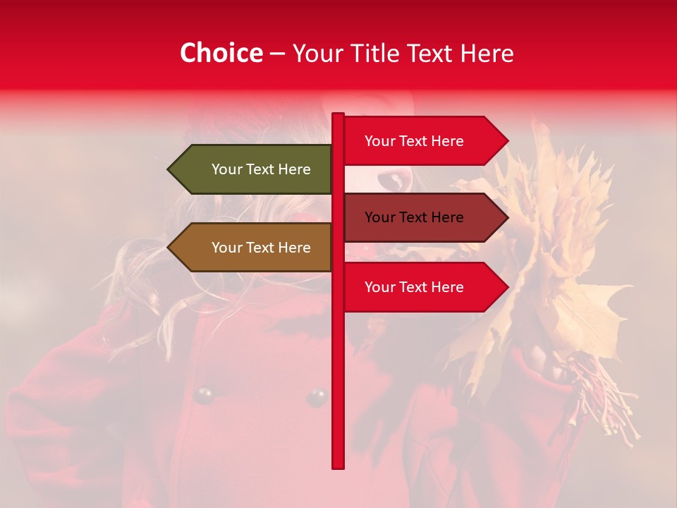 Yellow Seasonal Girl PowerPoint Template