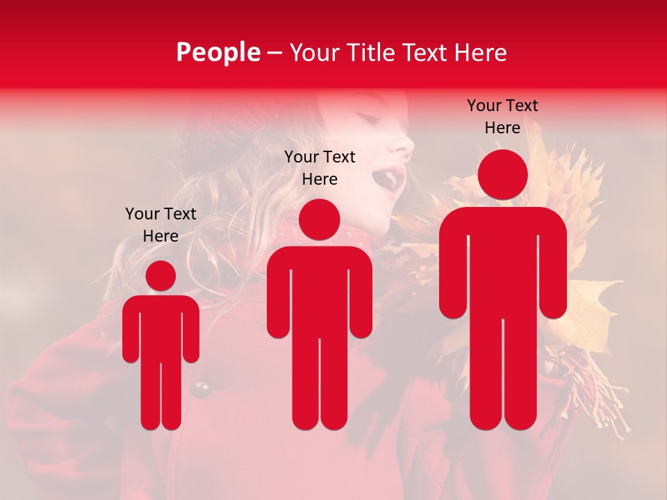 Yellow Seasonal Girl PowerPoint Template